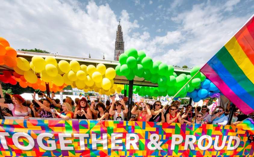 El desfile formó parte de la celebración de Euro Pride 2019. | AFP