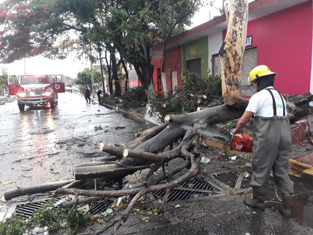 Luego de la fuerte lluvia en Guadalajara autoridades ya se encuentran investigando si no hay daños. (Jorge Martínez)