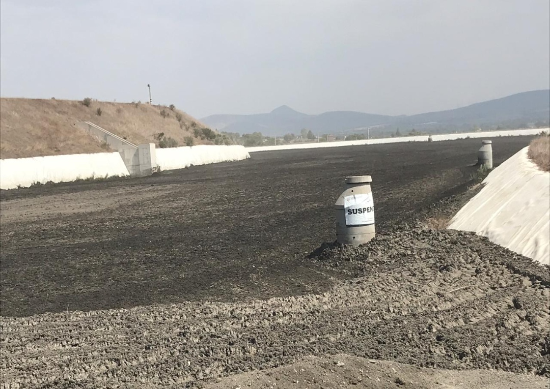Interior de la PTAR en Hidalgo donde se clausuró un monorelleno sanitario. (Cortesía)