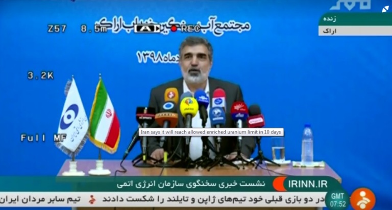 El anuncio fue hecho por el vocero de la Organización Iraní de Energía Atómica, Behrouz Kamalvandi. (Reuters)