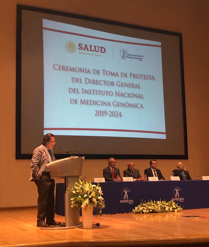 El nuevo director rindió protesta. (Tomada de @SSalud_mx)