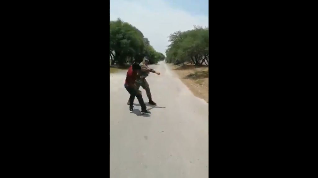 El video ocurrió en abril pasado. (Captura de video)