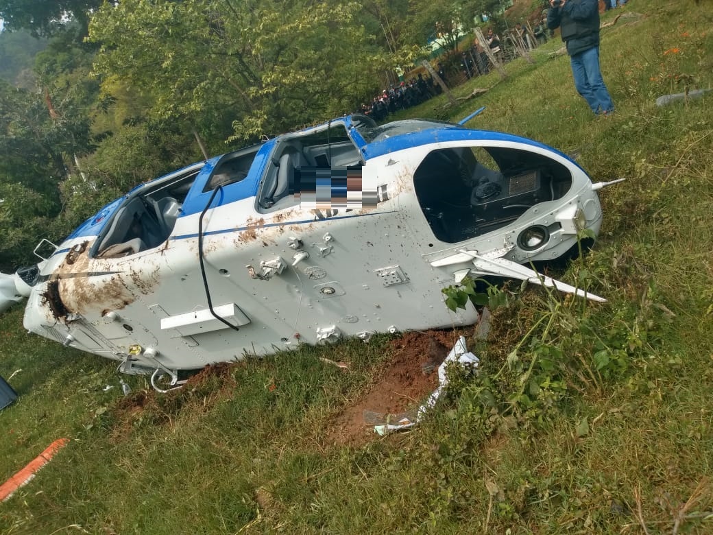 La aeronave cayó en el municipio de Sultepec.