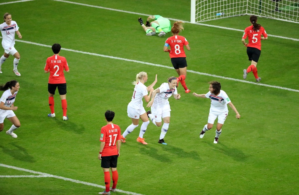Noruega eliminó a Corea del Sur del Mundial Femenil 2019 (Reuters)