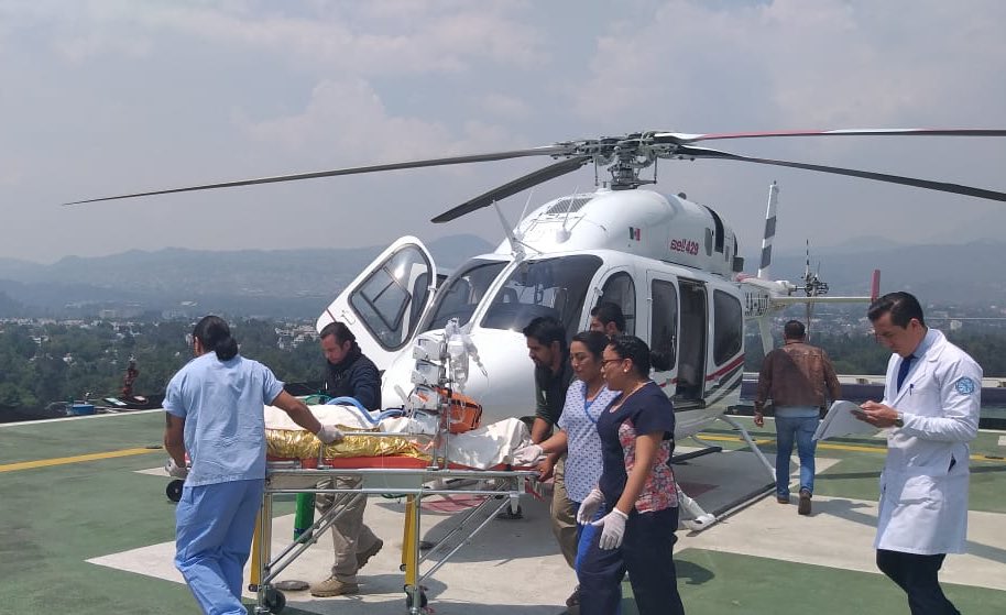 Dan de alta a menor afectado por el incendio de un ducto en Tlahuelilpan, regresa a México. (Cortesía)