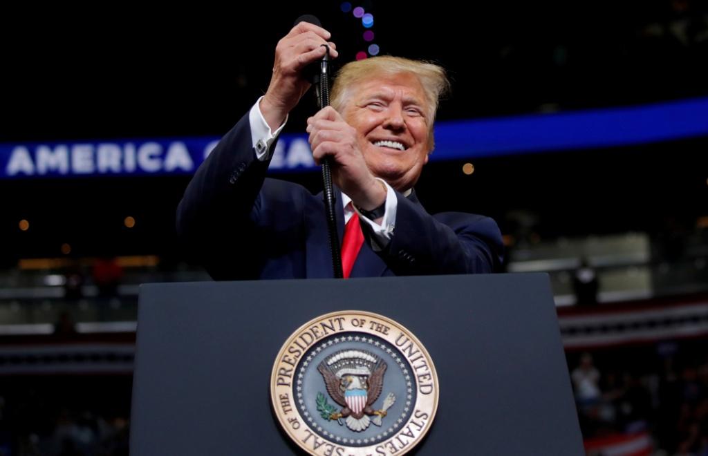 Donald Trump en el Amway Center de Orlando. (Reuters)