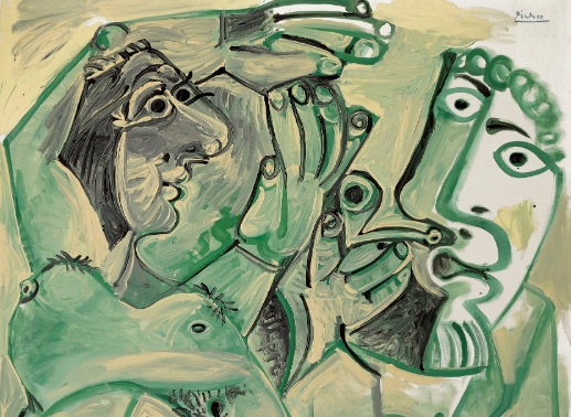 'Hombre y mujer', de Pablo Picasso (Twitter).