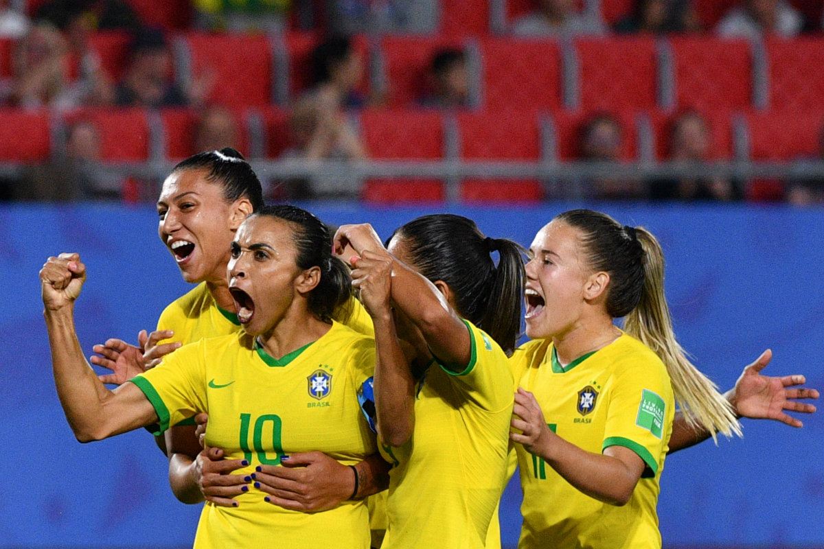 Marta, la máxima goleadora en la historia de los Mundiales femeniles y varoniles (AFP)