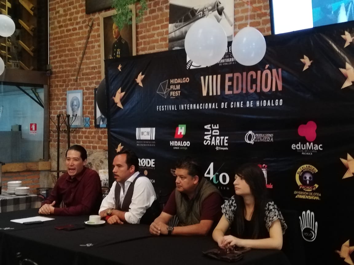 Organizadores presentaron el Festival Internacional de Cine de Hidalgo. (Elizabeth Hernández)