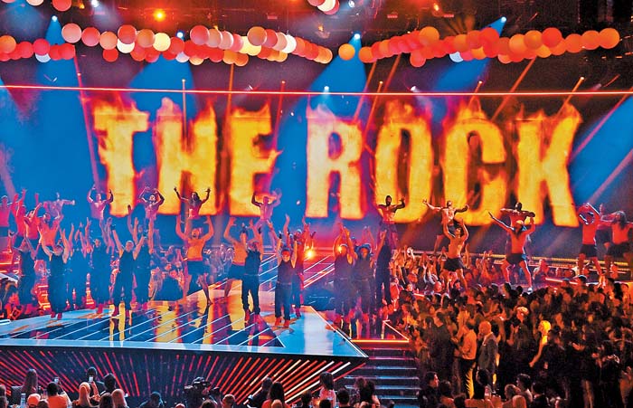 "The Rock" fue uno de los grandes ganadores de la noche.