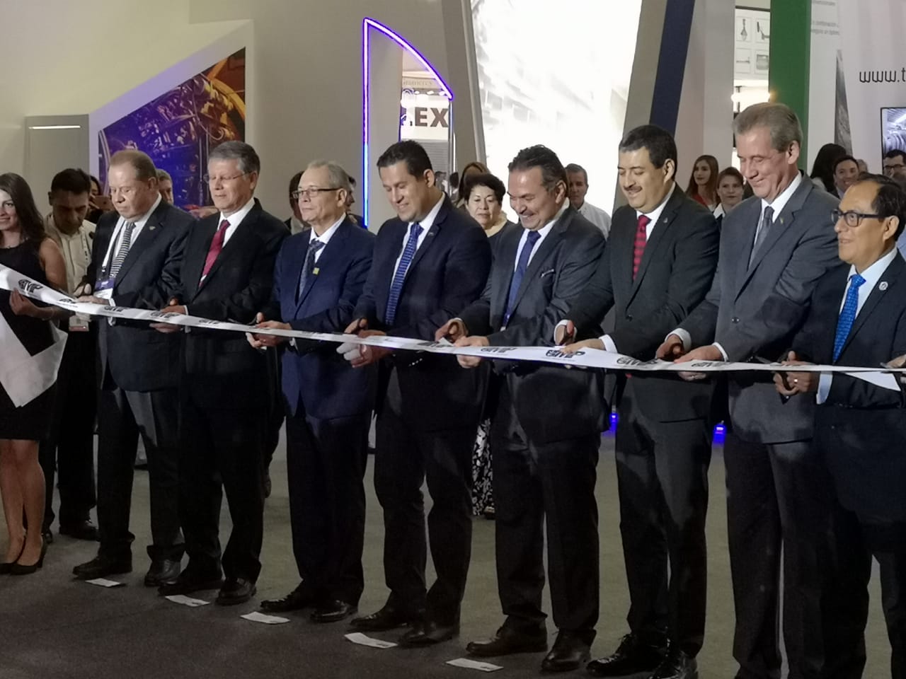 Durante la inauguración del Congreso Mexicano del Petróleo. (Foto: Yeshua Ordaz)
