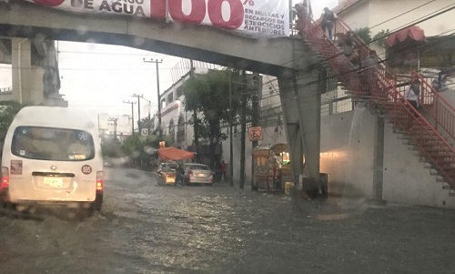 Algunos autos sufrieron afectaciones. (Alejandra Gudiño)