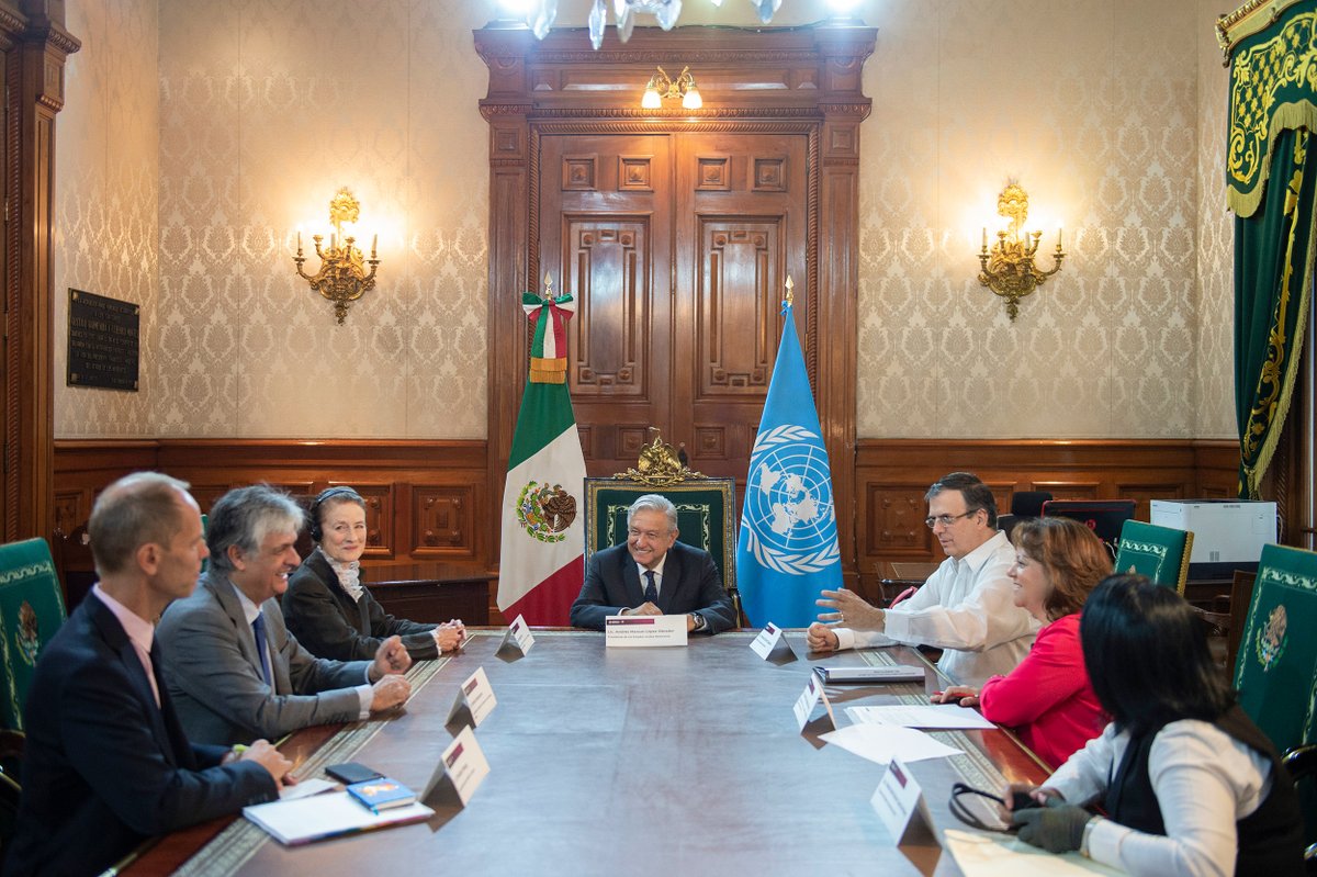 AMLO se reúne con directora Ejecutiva de UNICEF.