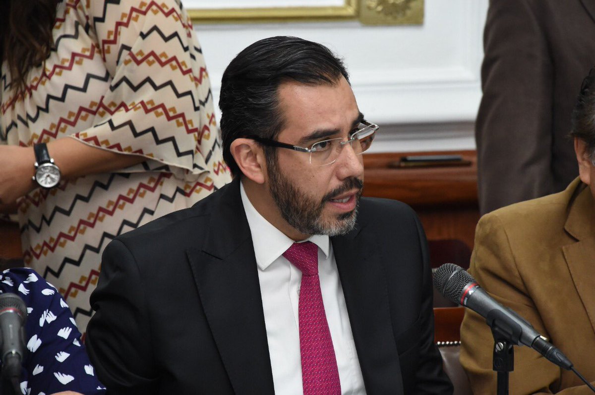 Jesús Orta en su comparecencia en el Congreso de la CdMx. (Tomado de @Congreso_CdMex)