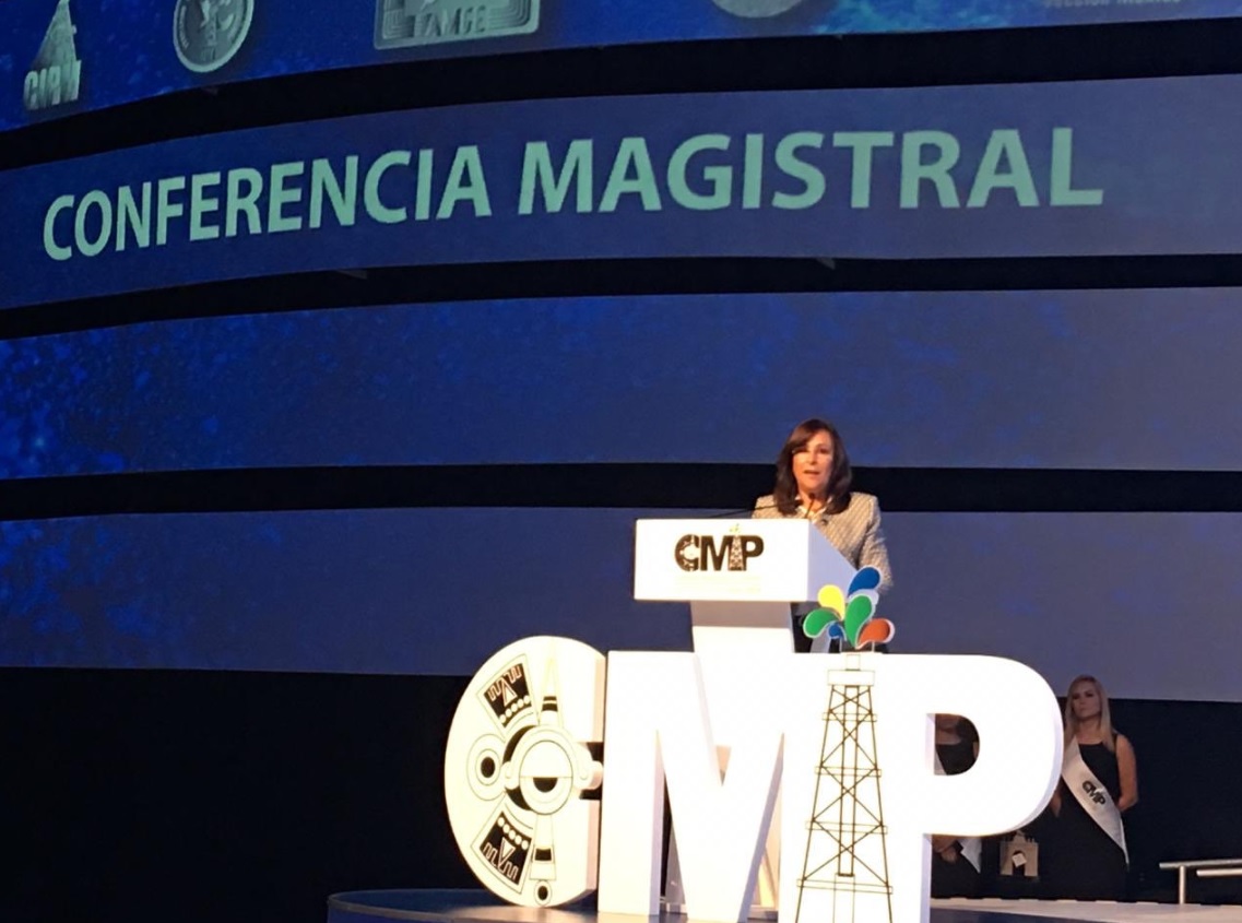 Rocío Nahle, titular de Sener, en la IV edición del Congreso Mexicano del Petróleo (@SENER_mx)