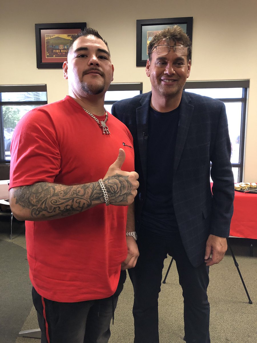 David Faitelson y Andy Ruiz (@Faitelson_ESPN)