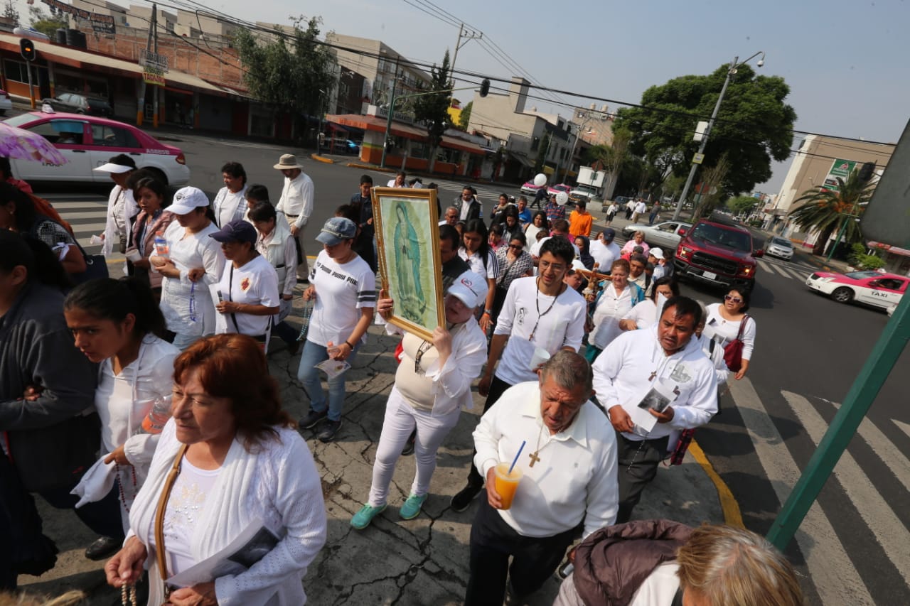 Peregrinación a favor del sacerdote Francisco Javier "N". (Javier Ríos)