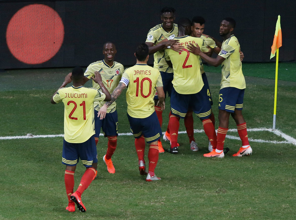 Colombia vence por la mínima a Paraguay y es líder del Grupo B de Copa América 2019 (Reuters)