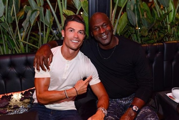 Cristiano Ronaldo compartió una imagen con Michael Jordan (Instagram @cristiano)