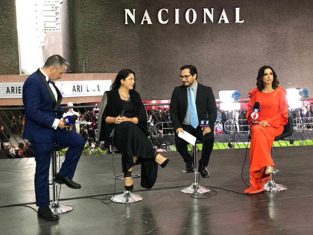 Alejandra Fraustó expresó su apoyo a la industria del cine en los Ariel 2019 (Twitter: Alejandra Frausto).