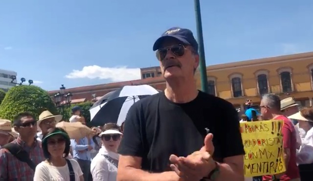 El ex presidente Vicente Fox participó en una movilización promovida por Chalecos Mx e invitó a participar en la del 30 de junio/Cuartoscuro.