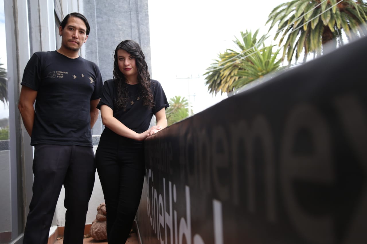 Organizadores del Festival de Cine de Hidalgo. (Jorge Sánchez)