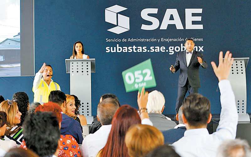 El fin de semana pasado se llevó a cabo una subasta de inmuebles. (Araceli López)