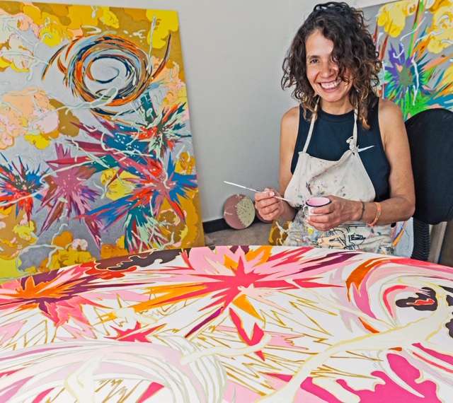 Exposición 'Swaaap splush pow!!', de Fernanda Brunet, en la galería Taller 138 (Cortesía).