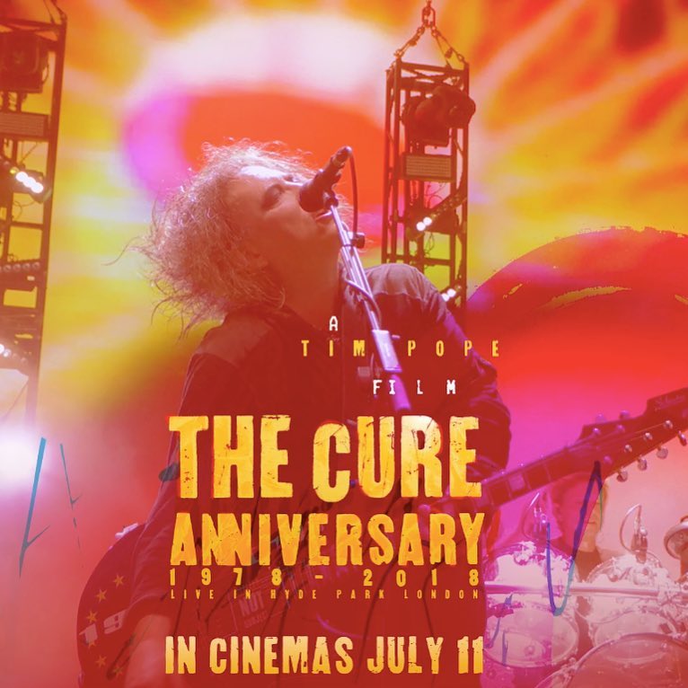 El concierto 40 aniversario de "The Cure" llega a los cines de todo el mundo (Instagram).