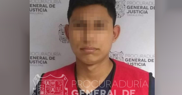 Cristian Fabián “N”  es acusado por el delito de homicidio calificado cometido en Reynosa (Foto/CORTESÍA)