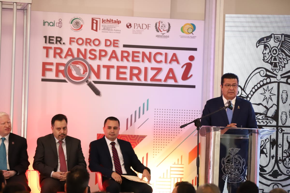 Inauguran en Chihuhua el Primer Foro de Transparencia Fronteriza. (Juan José García Amaro)