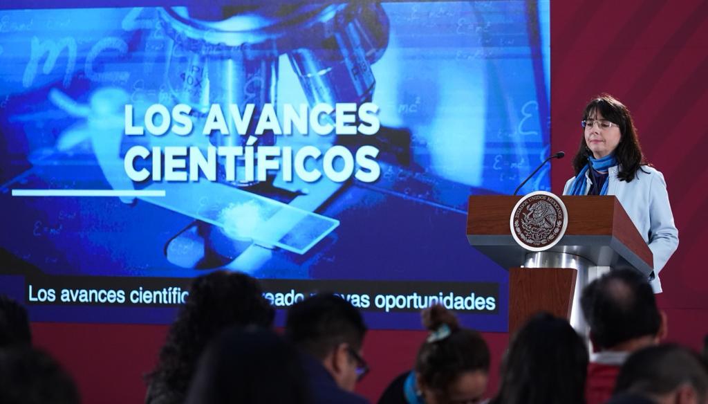 María Elena Álvarez-Buylla, directora del Conacyt, acusó que la fuga de cerebros es "una muestra más del neoliberalismo" (Presidencia)