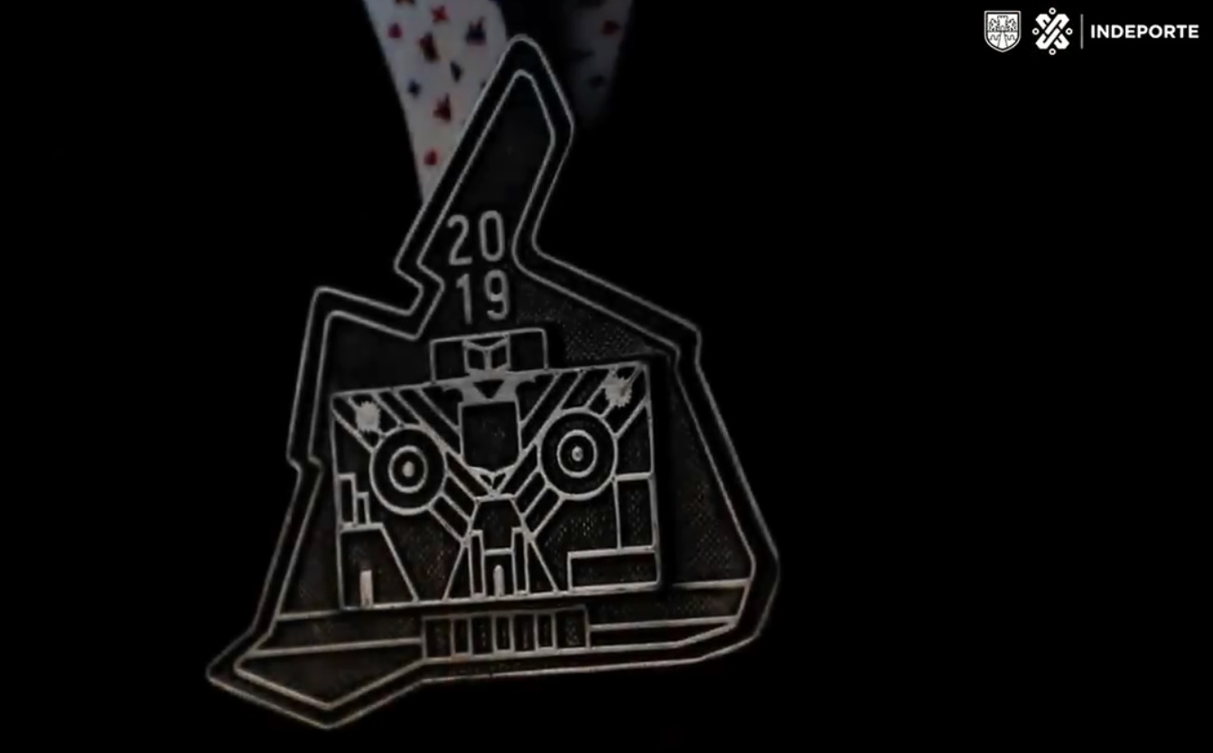 Nueva medalla del Maratón de la CdMx (Twitter: @MaratonCDMX)