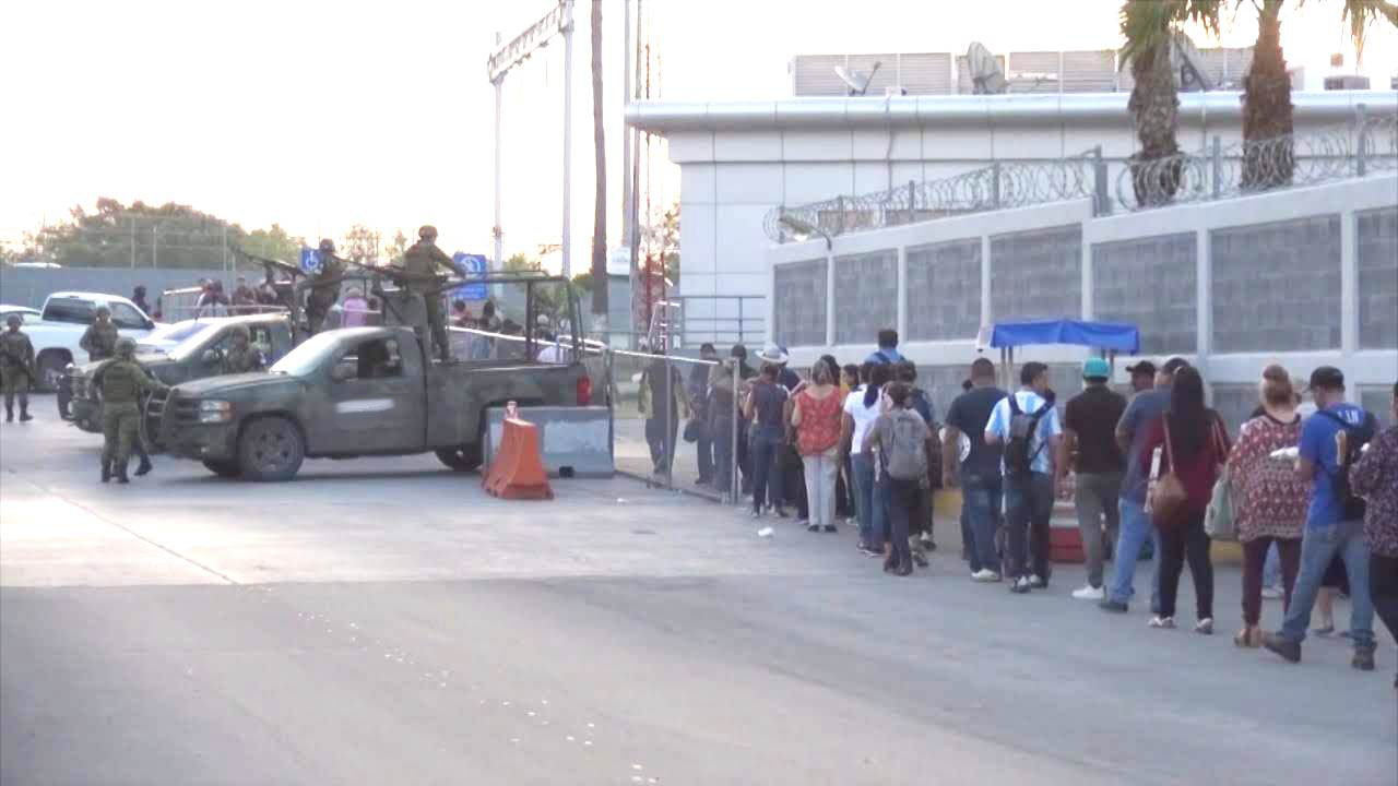 Guardia Nacional instala filtro en frontera tamaulipeca.