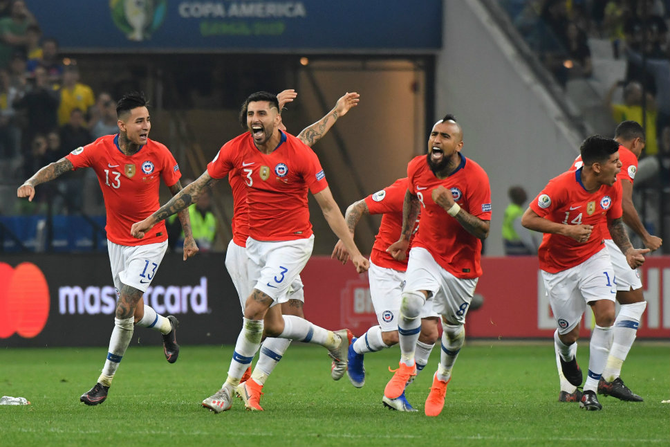Chile derrotó a Colombia por penales en los Cuartos de Final de la Copa América Brasil 2019 (AFP)
