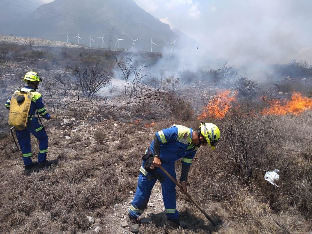 Elementos de Protección Civil arribaron para controlar el incendio (Foto: Especial)