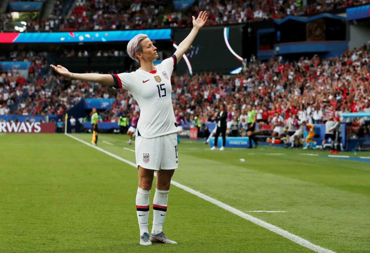 Megan Rapinoe, futbolista de Estados Unidos (Reuters)