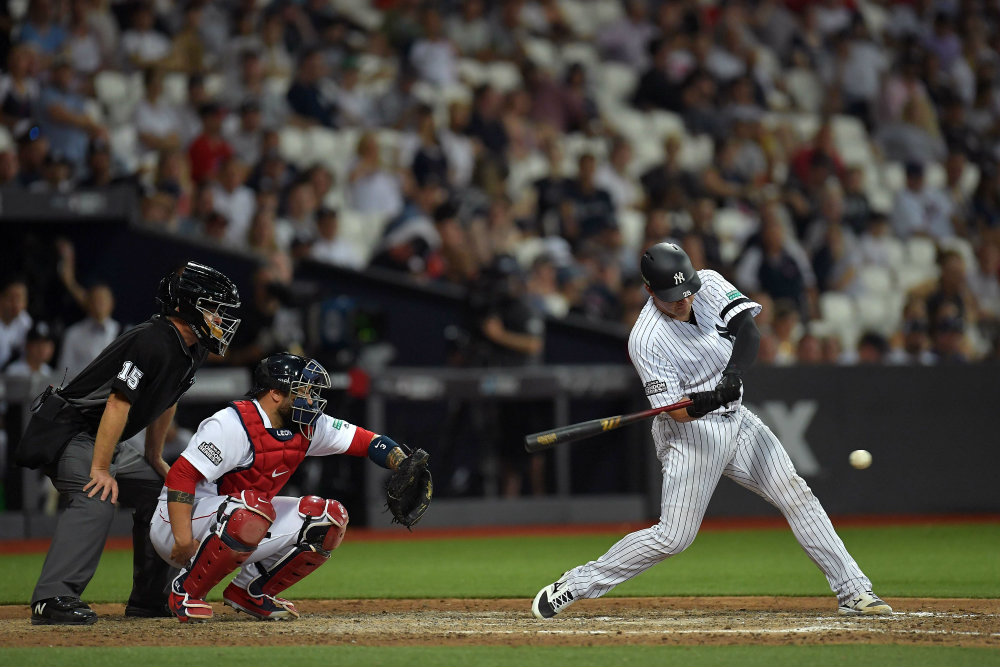 Los Yankees se impusieron a los Red Sox en Londres (AFP)