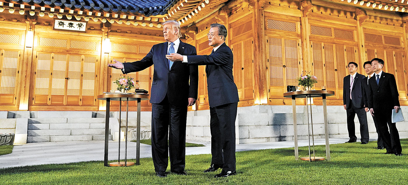 Después del G20 en Japón, Trump viajó a Corea del Sur. (Reuters)