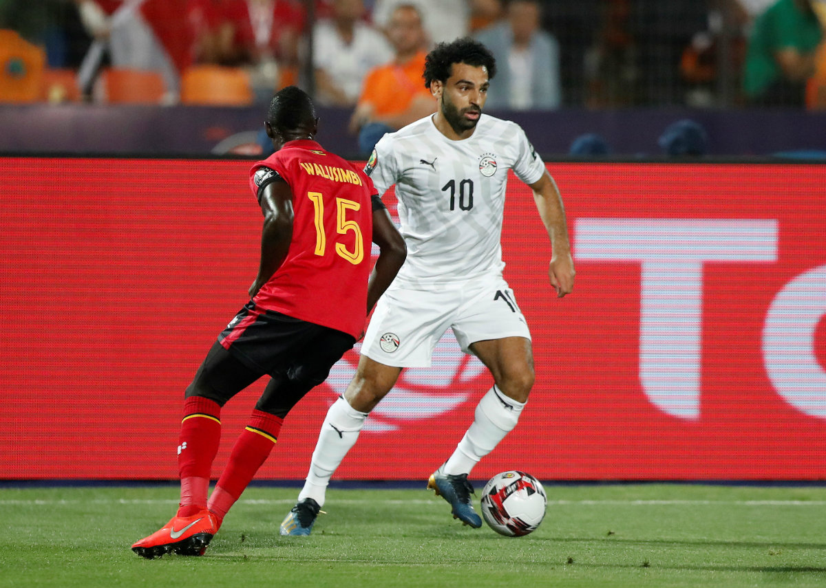 Mohamed Salah marcó un gol en la victoria de Egipto en la Copa de África (Reuters)