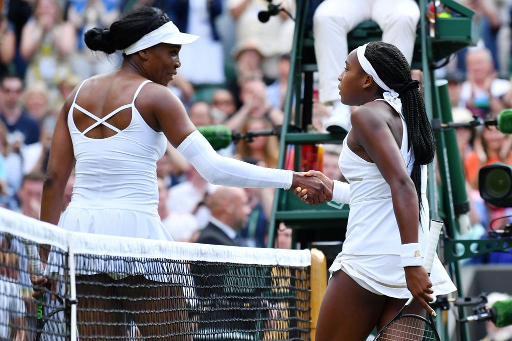 Cori Gauff eliminó a Venus Williams (AFP)