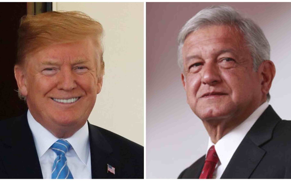 Donald Trump y López Obrador. (Archivo)