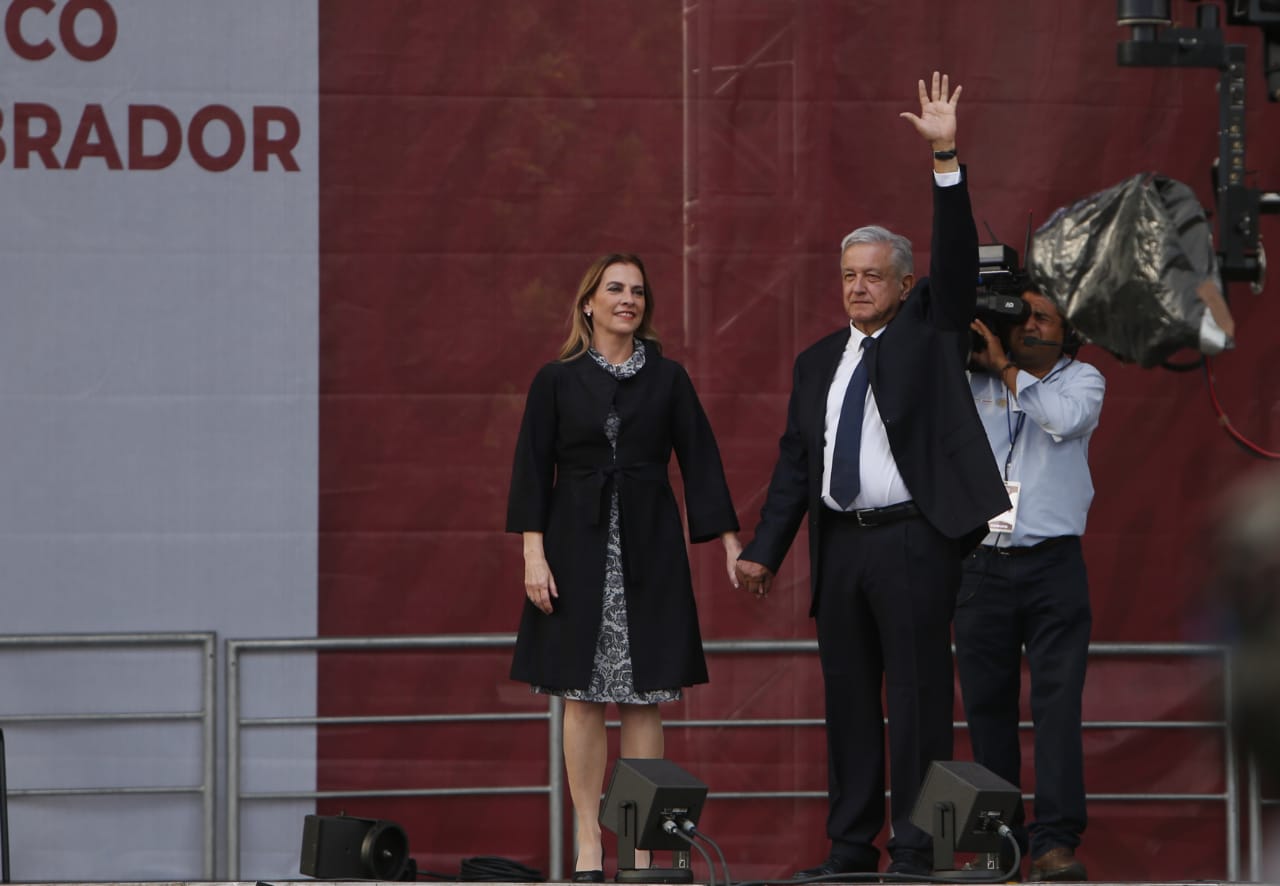 El presidente Andrés Manuel López Obrador aseguró que las obras en Santa Lucía iniciarán este mes (Ariana Pérez)