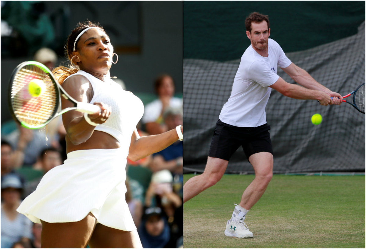 Andy Murray y Serena Williams jugarán juntos en Wimbledon (Reuters)