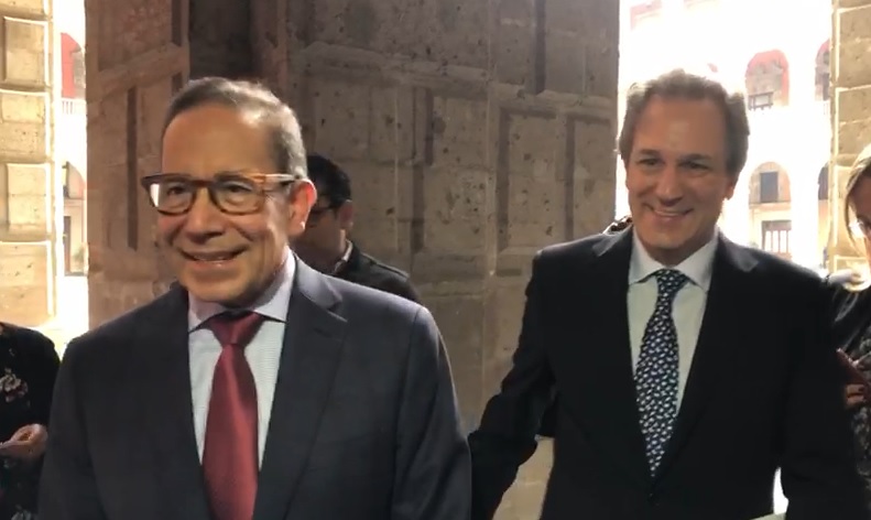 Titulares del CCE y CMN al término de su reunión con López Obrador (Especial)