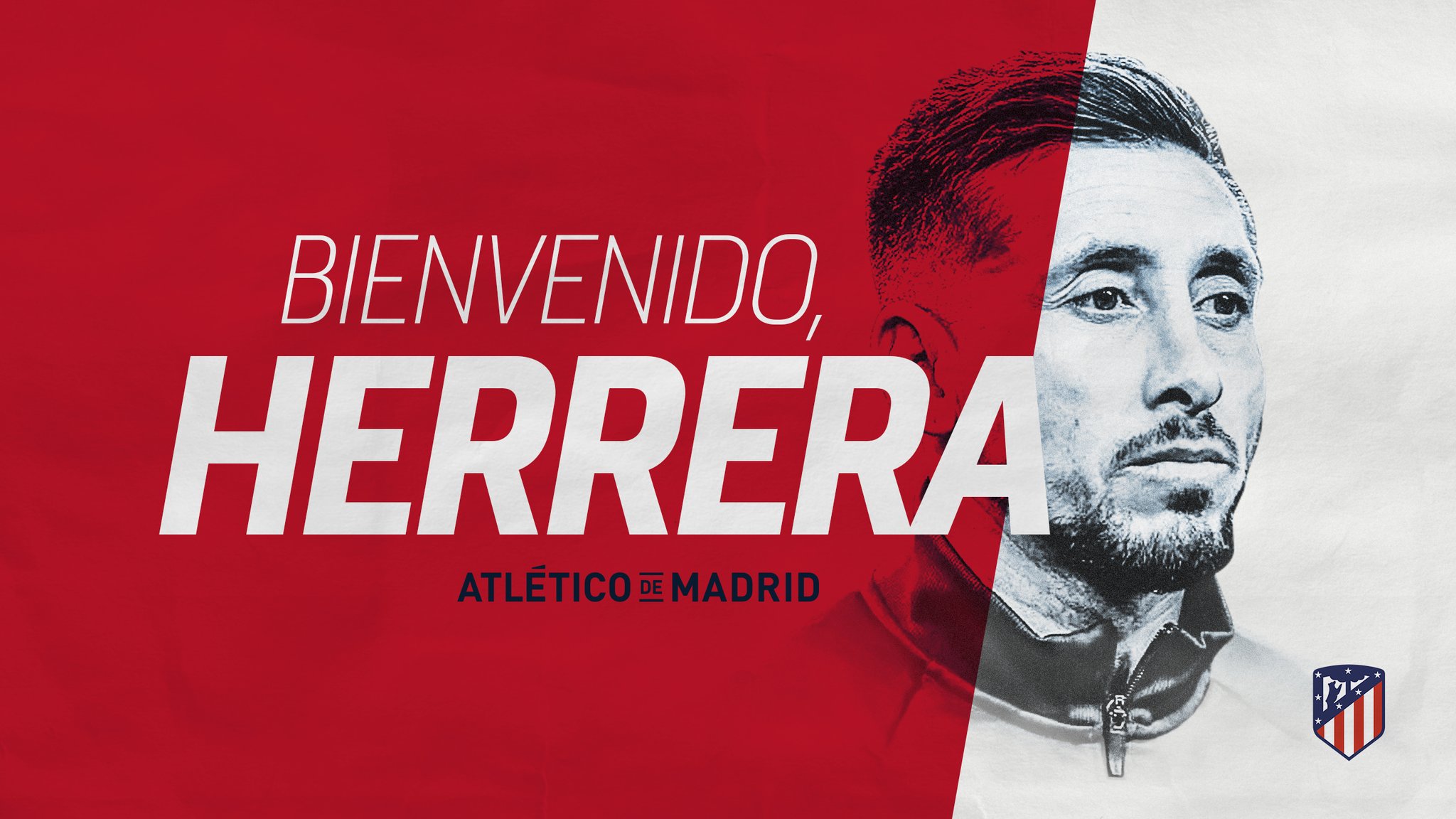 Héctor Herrera, el nuevo jugador del Atlético de Madrid (Twitter @Atleti)