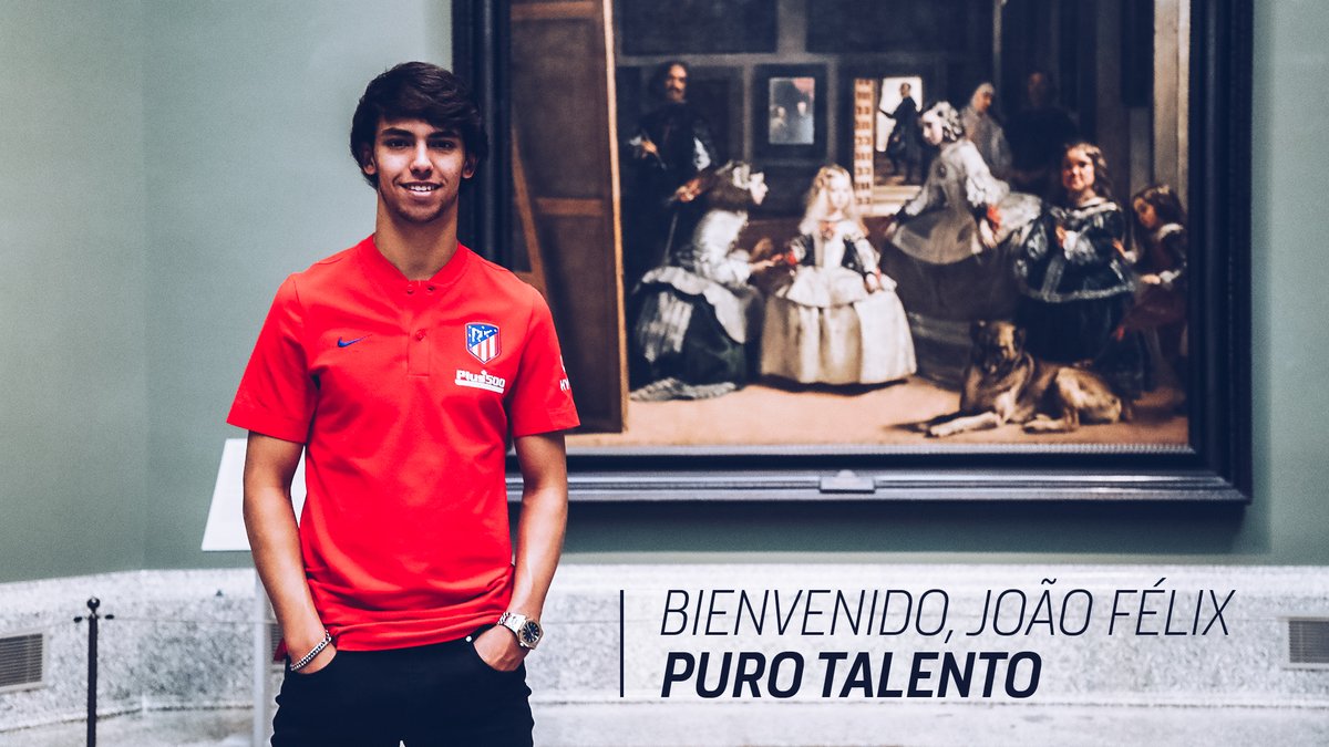 Joao Félix, nuevo jugador del Atlético de Madrid (@Atleti)