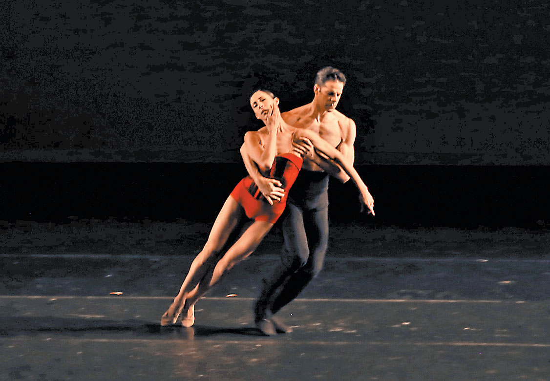 La mexicana y Marcelo Gomes, de la Ópera Semper de Dresden. (Ariana Pérez)