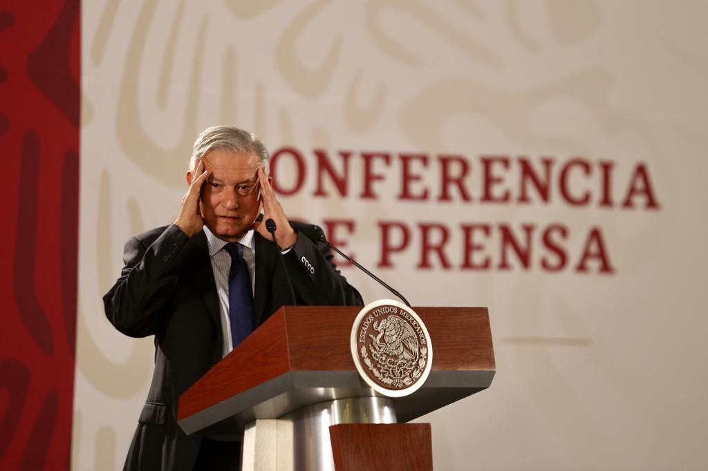 El presidente Andrés Manuel López Obrador durante su conferencia matutina (Jorge Carballo | Milenio)