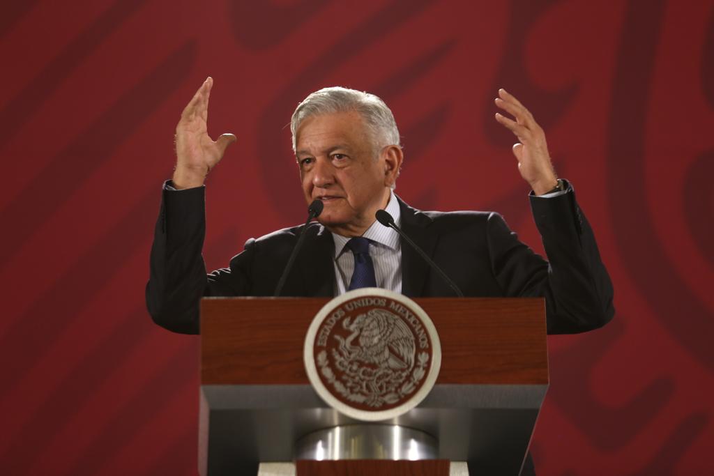 El presidente Andrés Manuel López Obrador durante su conferencia matutina (Jorge Carballo | Milenio)